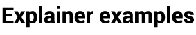 Explainer examples